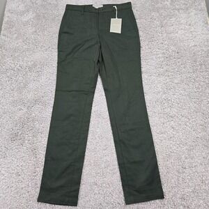 Everlane‎ Mens Slim Straight Chino Pants Size 28x32 Green Twill Performance